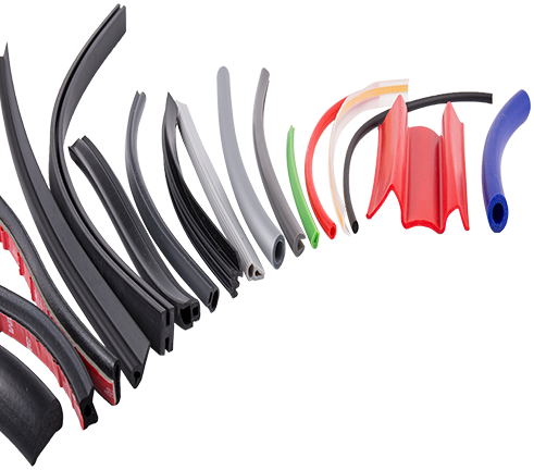 Extrudált gumitermékek